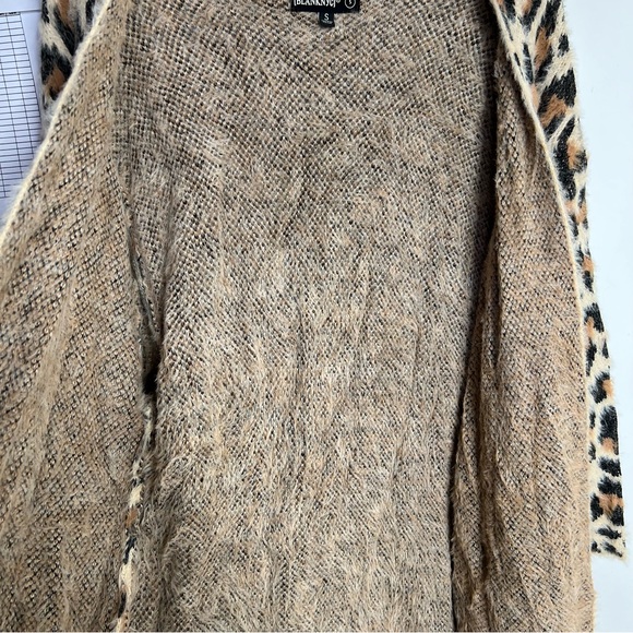BLANK NYC Leopard Duster in Full Range Duster Cardigan Size Small - Picture 8 of 9